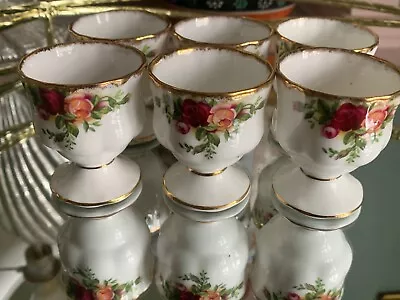 Buy 6x Royal Albert Old Country Roses  Egg Cups (1st Quality) • 29.99£