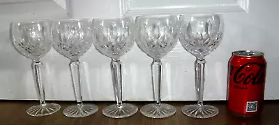 Buy Set Of 5 Waterford Lismore Hock Wine Glasses ~ 7.5  High ~ Signed ~ Excellent • 95£