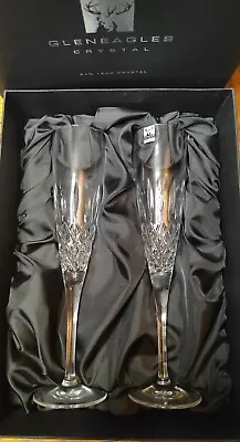Buy Gleneagles Hand Cut Crystal Champagne Flutes • 20£