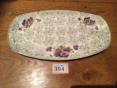 Buy Vintage Midwinter Stylecraft Staffordshire Fashion Shape Violets Pattern Platter • 26£
