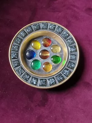 Buy 1960s VINTAGE GLASS PEBBLE MOSAIC DISH IN EXCELLENT CONDITION  • 5£
