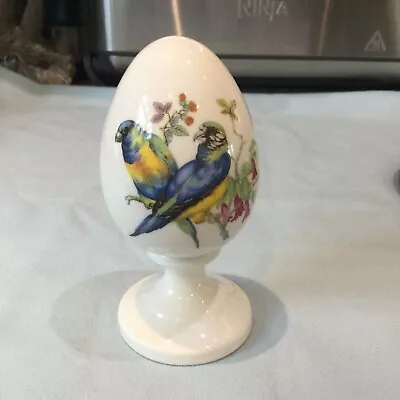 Buy Crown Staffordshire Fine Bone China Egg On Pedestal Parrots • 6.99£