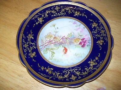 Buy Beautiful Limoges Heavily Gilded And Hand Painted Collectors Plate  • 7.99£