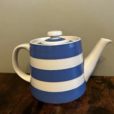 Buy Y G Green Cornishware Tea Pot Judith Onions Blue And White 5.5” • 22.99£