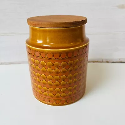 Buy Vintage Hornsea Saffron Storage Jar Canister. Medium Size 1970s • 15£