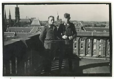 Buy Orig. Photo Soldiers Panorama Air Watch Star Watch Delft B. 1940 The Hague Holland • 6.86£