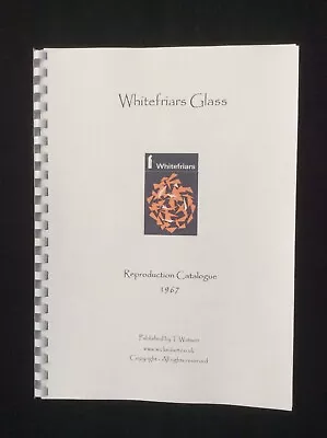 Buy WHITEFRIARS Glass - 1967 Factory Catalogue (reproduction) • 8.49£
