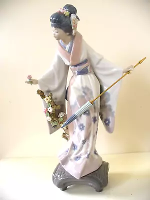 Buy LLADRO Figurine- Teruko  #1451-Geisha Girl With Parasol • 63£