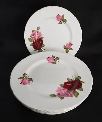 Buy Set Of 6 Royal Imperial Bone China 8  Salad Plates - Old Roses • 14.99£