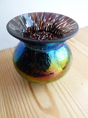 Buy Gorgeous Iridescent Lustre Coloured Glass Posy Vase - Heron Glass • 25£