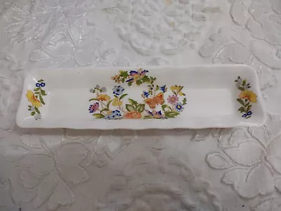Buy Vintage Aynsley English Bone China Floral Cottage Garden Small Tray Dish Platter • 16.95£