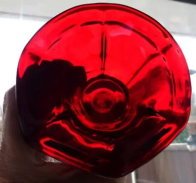 Buy Glass. Red Vase.  Probably Bagley.No Signs Of Use..  Art Deco  Style • 10£