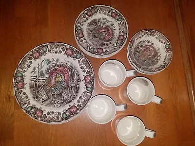Buy Johnson Brothers His Majesty Turkey Dinnerware 16 Pieces, New In Box • 263.74£
