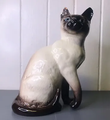Buy VINTAGE BESWICK SIAMESE CAT No 1882 ~ 9  TALL ~ Made In England - Damaged Ear • 12£
