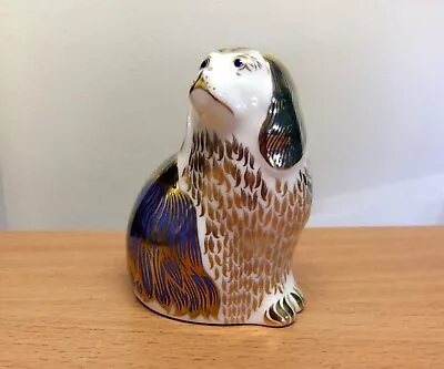 Buy Royal Crown Derby Paperweight, King Charles Spaniel, Silver Stopper. • 45£