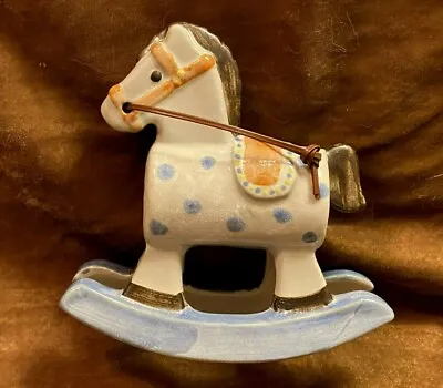 Buy Louisville Stoneware  Rocking Horse  Figurine / Tree Ornament ~ Mint Condition • 33.21£