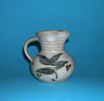 Buy Aller Studio Pottery Somerset - Attractive Quality Stoneware Jug - Leaf Design. • 30£