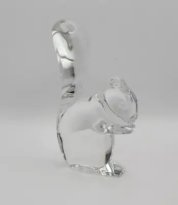 Buy Baccarat France Crystal  Squirrel Figure Etched Signature Mint 4.5  • 62.43£