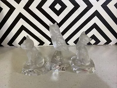 Buy Three Nachtmann Crystal Creatures Glass Figures • 49.99£