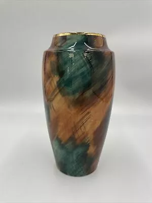 Buy Vintage Oldcourt Ware England Vase Handpainted Abstract Neutral 10  Tall C17 • 15£