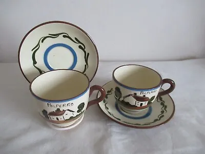 Buy Royal  Watcome ~ Torquay ~ Pottery 2 Cups And Saucers • 12£