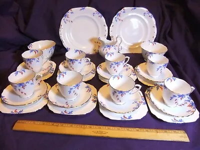 Buy Vintage New Chelsea  Berrytime  Bone China Tea Set For Eight. 29 Pieces. • 75£