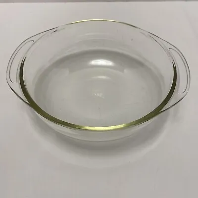 Buy Vintage PYREX #023 B-M Round Casserole Bowl With Handles 1 1/2 QT Clear USA • 13.29£