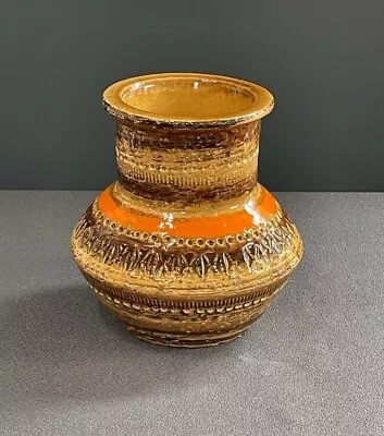 Buy Bitossi Vase In Sahara Glaze - Vintage Italian Pottery • 58£