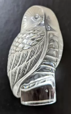 Buy Lalique Chouette Owl PaperweighFt, Signed In Lovely Condition   FREE POSTAGE • 160£