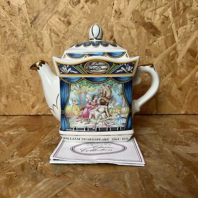 Buy Vintage James Sadler Ceramic Shakespeare's Midsummer Nights Dream Teapot • 12.99£