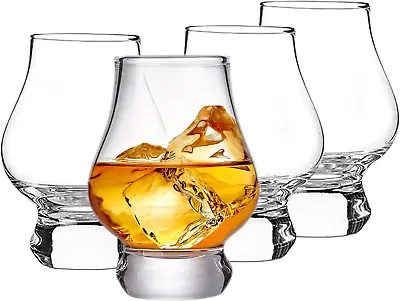 Buy Whiskey Glasses Set Of 4, Scotch Glass 6 Ounce, Hand Blown Wine Tasting Glasses, • 22.71£