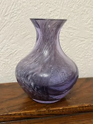 Buy Caithness Glass Purple And White Bud Vase • 7£