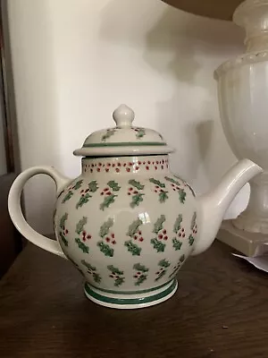 Buy Emma Bridgewater Christmas Teapot Holly Old Design Discontinued Rare • 110£