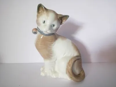 Buy Nao Cat By Lladro   All Decked Out  Retired 0492 Very Good Condition No Box  • 15£