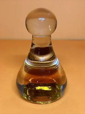 Buy 4.5x2.75” Vintage Paperweight Perfume Bottle Clear W/ Brown Filling UNIQUE!!! • 18.97£