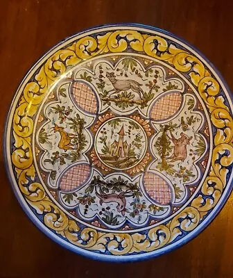 Buy Vintage Portuguese Pottery Colourful Plate Rustica Lisboa Hand Painted Portugal • 12£