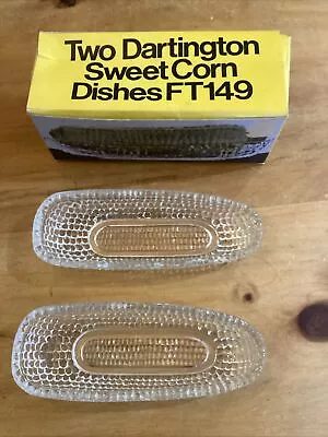 Buy Two Dartington Crystal Glass Sweetcorn Dishes Frank Thrower FT 149 • 6.99£