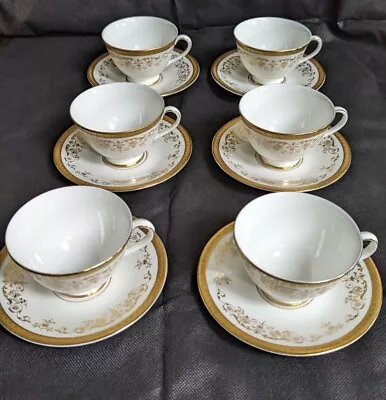 Buy Royal Doulton Belmont China Tea Cups & Saucers X 6 H4991 • 31£