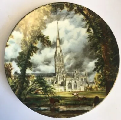 Buy Crown Staffordshire Salisbury Cathedral Plate By John Constable Made In England • 9.99£