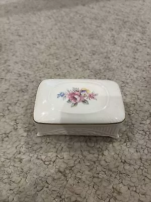 Buy LORD NELSON POTTERY SMALL TRINKET PILL BOX OR SOAP DISH, FLORAL  APPROX  8 X 5cm • 5£