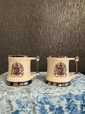 Buy 2x Dartmouth Pottery Britannia DesignTankard Mug - Queen Elizabeth Ll - Vintage. • 17£