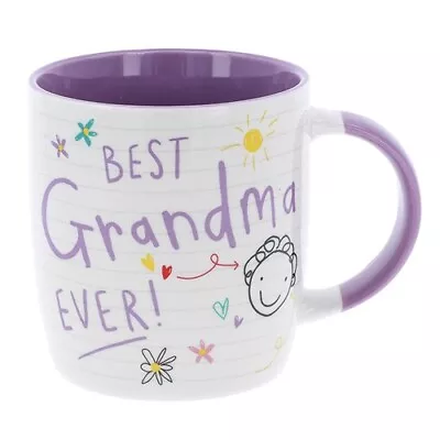 Buy Scribbles Cute Best Grandma Ever China Mug Gift Range From Kids Children • 10.99£