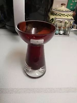 Buy Dartington Red Glass Vase 5 Inches • 2£