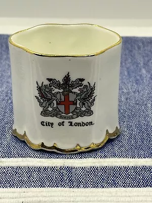 Buy Vintage Crested China-Staffs-CITY OF LONDON-Mini Vase-Collectible-Freepost • 8£