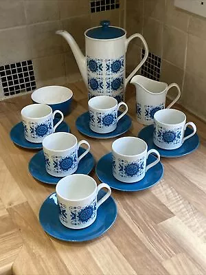 Buy Johnson Bros Vintage “Engadine   16 Piece Coffee Set - Blue & White- Boxed • 47£
