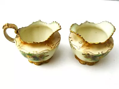 Buy Vintage Crown Devon Sugar Bowl And Creamer By SF & Co. Stoke On Trent • 2.99£