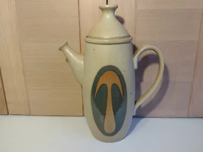 Buy Vintage Retro Laugharne Pottery Coffee Pot ~ Handmade Stoneware ~ 3 1/2 Pint • 15£