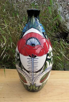 Buy Moorcroft Rare Trial Poppy Vase Dated 10/8/15  Shape 9/9 First Quality RRP £620 • 265£