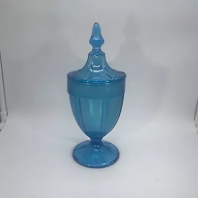 Buy Vintage 1920's Fenton Celeste Blue  Dish Iridescent Stretch Glass.  Has Crazing • 42.69£