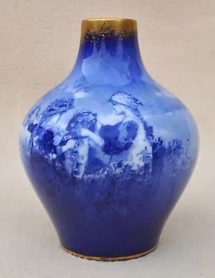 Buy Charming Early Royal Doulton   Blue Children Seriesware   Vase Shape # 636 • 69.11£